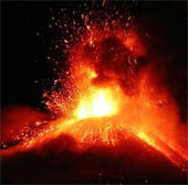 Europe's largest volcano erupted violently