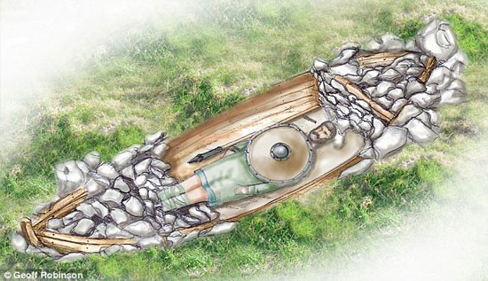 Excavate the tomb of Viking warriors