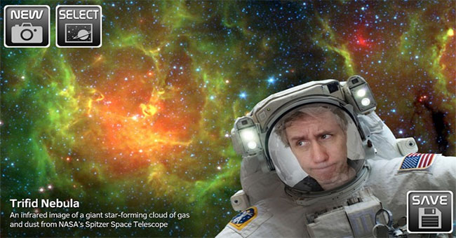 Experience the feeling of taking selfie in space with NASA application