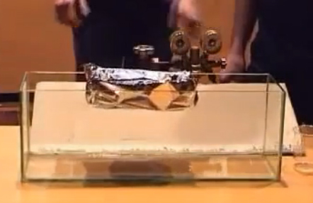 Experimenting 'ghost boat' startles you