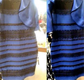 Explain the color of the dress