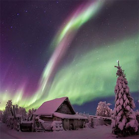 Explanation of aurora phenomenon
