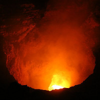 Explore volcanic lava lakes that are 1,000 degrees Celsius hot