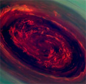 Extreme picture of super typhoon on Saturn