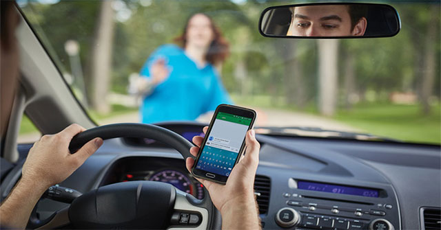 Eye contact is what distracts you when driving, not the brain