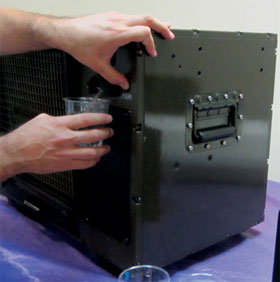 Fabrication of water from the air