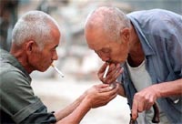 Facial wrinkles - signs of lung disease