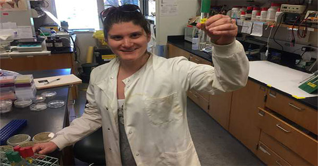 Female students find bacteria that eat plastic