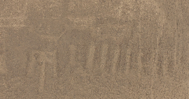 Figure 30 m long monster sticking tongue on the Peruvian plateau