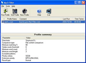 Find duplicate digital music files using MP3 Filter