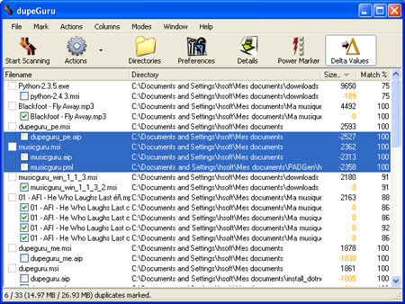Find files that are nearly identical to dupeGuru