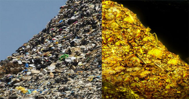Find gold from technology waste
