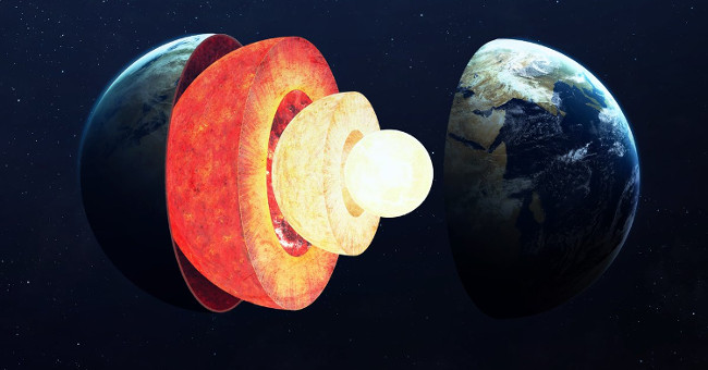 Find out the last ingredient that makes up the Earth core