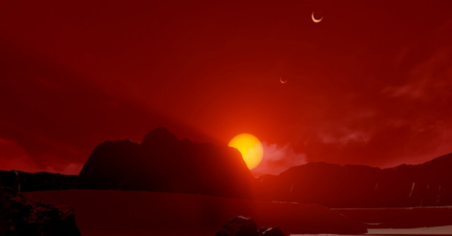 Find the first evidence that 'Solar System 2.0' has water