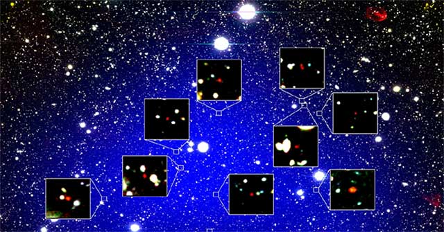 Find the oldest cluster of galaxies