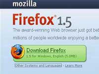 Firefox 1.5 set a record with 2 million downloads in 3 days