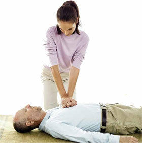 First aid when there is no medical device