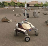 First control the robot on Earth from space
