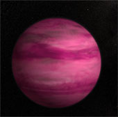 First discovered pink planet