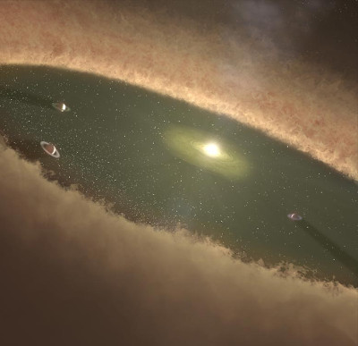 First observed the process of conception of a planet