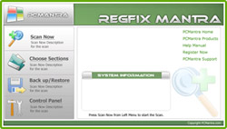 Fix Windows errors easily with RegFix Mantra