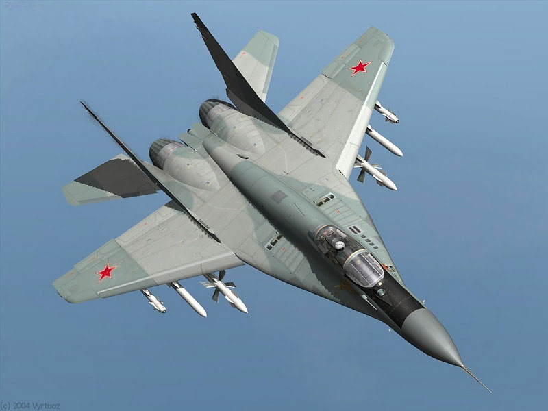 Flight simulator with MiG-29