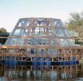 Floating greenhouses provide food and clean water