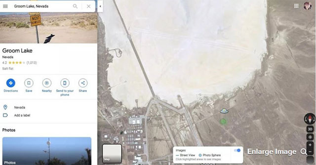 Flying saucers appear on Google Maps, near Area 51