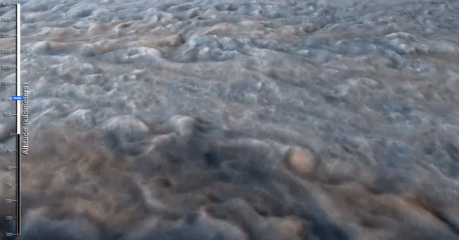 Flying through super typhoon that is 1.5 times bigger than Earth on Jupiter