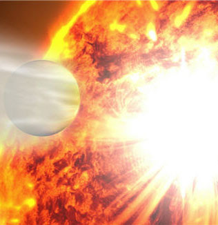 For the first time witnessed a star destroying the planet