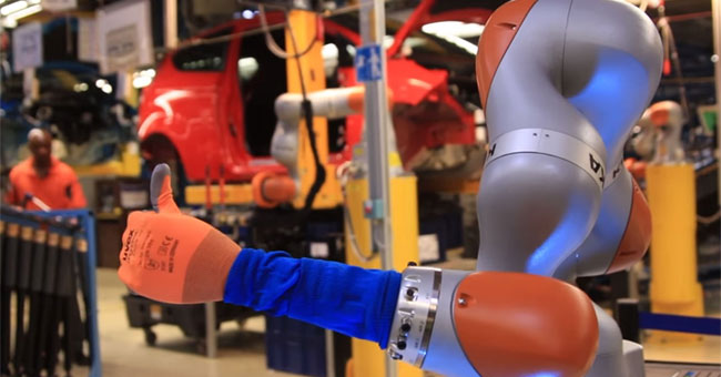 Ford's robotic arm just wore a car that knew coffee