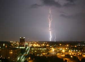 Forecast of lightning before half an hour