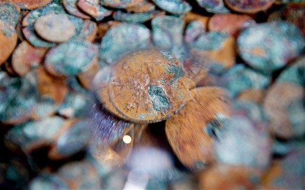 Found 30,000 silver Roman coins