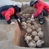 Found 80 skulls in the stone city of China