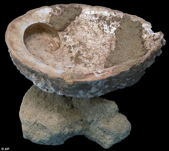 Found a 100,000-year-old paint bowl in an old cave