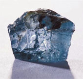 Found blue diamonds in South Africa