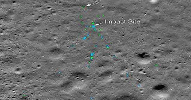 Found lunar lander lost touch of India