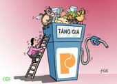 Funny influence on gasoline prices increased