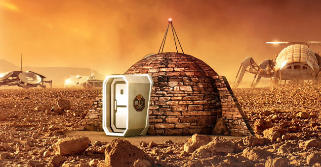 Future model on Mars in the future