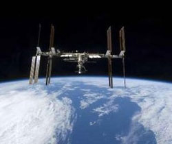 Garbage blocking the way of the spacecraft