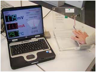 Generate electricity from the body's heat