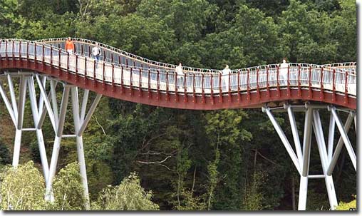Germany inaugurated Europe's longest wooden bridge