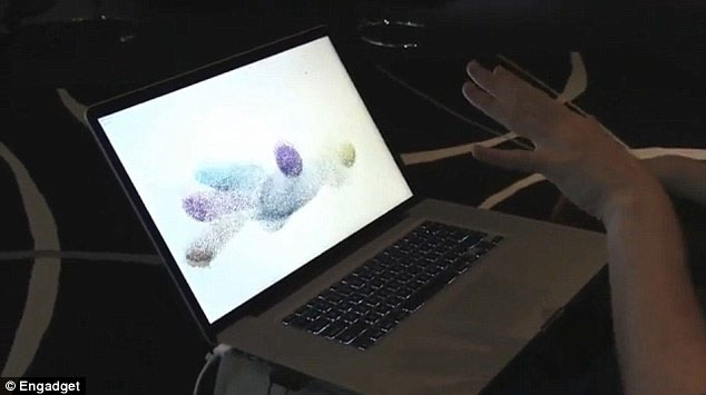 Gesture-inspired touchpad display