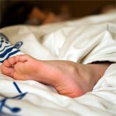 Getting your feet out will be easier to sleep