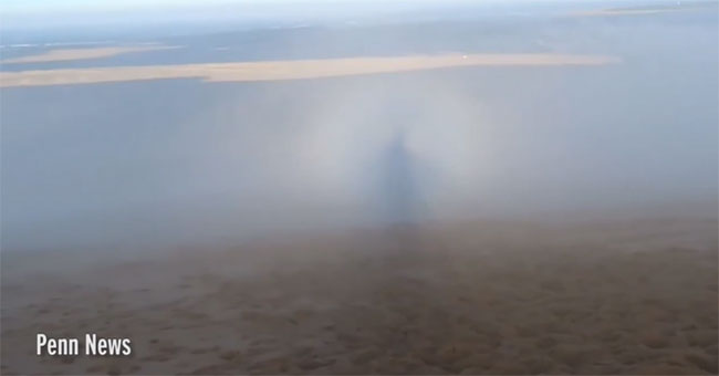 'Ghost' glows amidst clouds in France