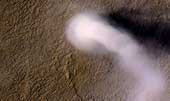 Giant dust demon on Mars