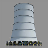 Giant energy tower 800m high