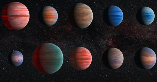 Giant gas planet holds water in clouds