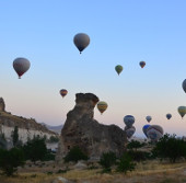 Giant mushroom valley in Turkey