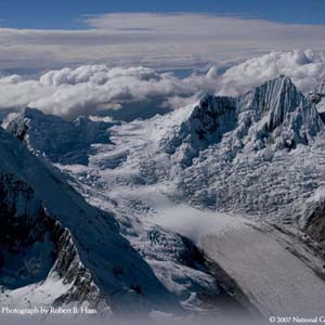 Glaciers in Peru melt because of climate change